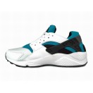 Nike Air Huarache GS Chaussures Pour Femme Blanche/Bleu/Noir