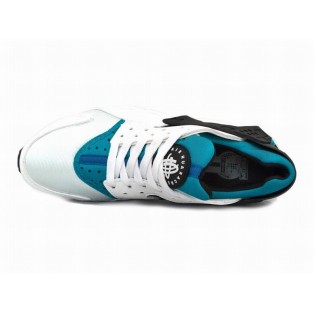 Nike Air Huarache GS Chaussures Pour Femme Blanche/Bleu/Noir