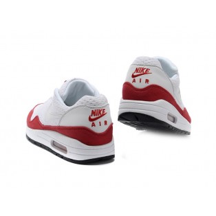Nike Air Max 1 Chaussures Nike Nouvelle Pour Homme Blanc/Rouge