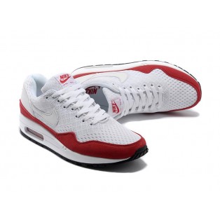 Nike Air Max 1 Chaussures Nike Nouvelle Pour Homme Blanc/Rouge