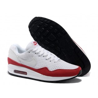 Nike Air Max 1 Chaussures Nike Nouvelle Pour Homme Blanc/Rouge