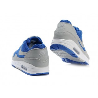 Nike Air Max 1 Chaussures Nike Nouvelle Pour Homme Bleu/Gris-Blanc