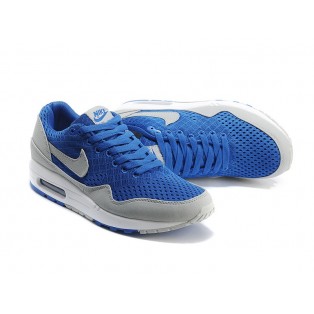 Nike Air Max 1 Chaussures Nike Nouvelle Pour Homme Bleu/Gris-Blanc