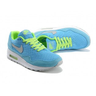 Nike Air Max 1 Chaussures Nike Nouvelle Pour Homme Bleu/Jaune-Blanc