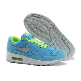Nike Air Max 1 Chaussures Nike Nouvelle Pour Homme Bleu/Jaune-Blanc