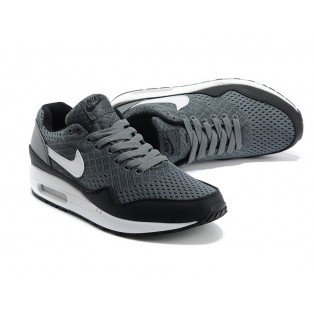 Nike Air Max 1 Chaussures Nike Nouvelle Pour Homme Gris/Noir-Blanc