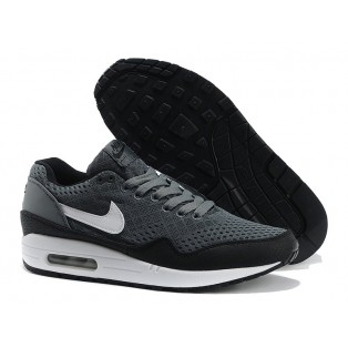 Nike Air Max 1 Chaussures Nike Nouvelle Pour Homme Gris/Noir-Blanc