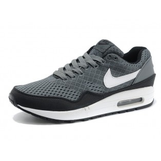 Nike Air Max 1 Chaussures Nike Nouvelle Pour Homme Gris/Noir-Blanc