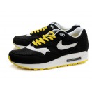 Nike Air Max 1 Chaussures Nike Nouvelle Pour Homme Noir/Jaune/Blanc