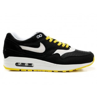 Nike Air Max 1 Chaussures Nike Nouvelle Pour Homme Noir/Jaune/Blanc