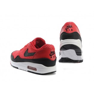Nike Air Max 1 Chaussures Nike Nouvelle Pour Homme Rouge/Noir-Blanc