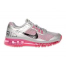 Nike Air Max 2013 Chaussure de Running Pour Femme Wmns/GS Argent/Pink 555753-002