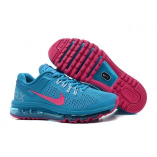 Nike Air Max 2013 Chaussure de Running Pour Femme Wmns/GS Bleu/Pink 555363-400