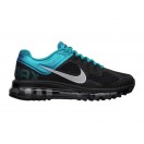 Nike Air Max 2013 Chaussure de Running Pour Femme Wmns/GS Noir/Bleu 555363-005