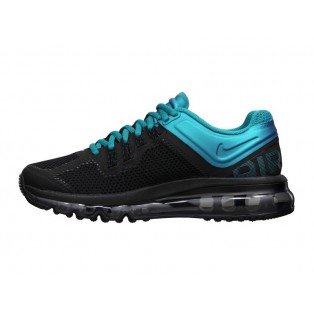 Nike Air Max 2013 Chaussure de Running Pour Femme Wmns/GS Noir/Bleu 555363-005