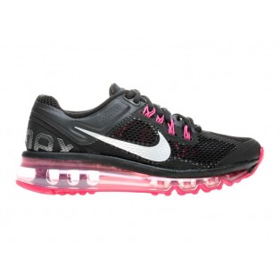 Nike Air Max 2013 Chaussure de Running Pour Femme Wmns/GS Noir/Pink 555753-001