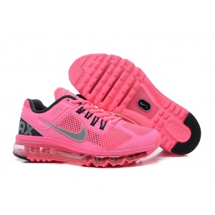 Nike Air Max 2013 Chaussure de Running Pour Femme Wmns/GS Rose/Noir 555363-602