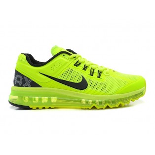 Nike Air Max 2013 Chaussure de Running Pour Femme Wmns/GS Vert/Noir 555426-700
