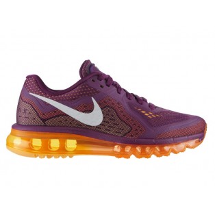 Nike Air Max 2014 GS Chaussures de Running Pour Femme Bordeaux/Blanc/Abricot 621078-501
