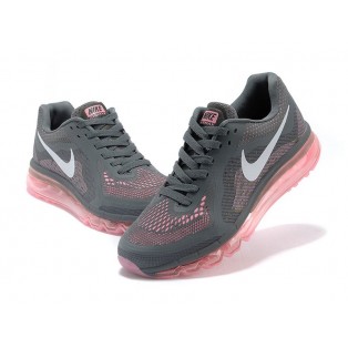 Nike Air Max 2014 GS Chaussures de Running Pour Femme Gris/Zinzolin
