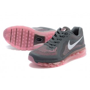 Nike Air Max 2014 GS Chaussures de Running Pour Femme Gris/Zinzolin