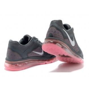 Nike Air Max 2014 GS Chaussures de Running Pour Femme Gris/Zinzolin