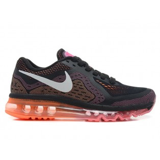 Nike Air Max 2014 GS Chaussures de Running Pour Femme Noir/Rouge 621078--015