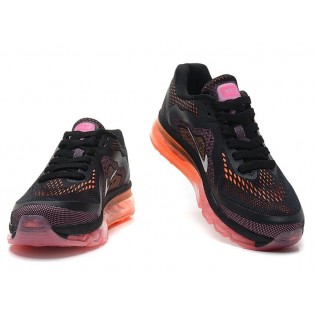 Nike Air Max 2014 GS Chaussures de Running Pour Femme Noir/Rouge 621078--015