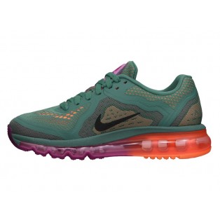 Nike Air Max 2014 GS Chaussures de Running Pour Femme Vert/Noir Zinzolin/Rouge 621078-305