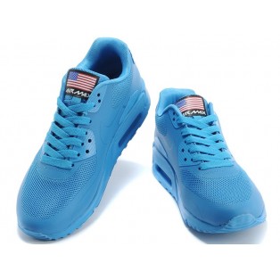 Nike Air Max 90 Hyperfuse USA/GS Chaussures Nike Nouvelle Pour Femme Bleu 613840-330