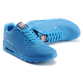 Nike Air Max 90 Hyperfuse USA/GS Chaussures Nike Nouvelle Pour Femme Bleu 613840-330