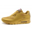 Nike Air Max 90 Hyperfuse USA/GS Chaussures Nike Nouvelle Pour Femme Or 613840-999