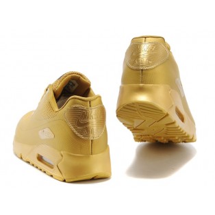 Nike Air Max 90 Hyperfuse USA/GS Chaussures Nike Nouvelle Pour Femme Or 613840-999