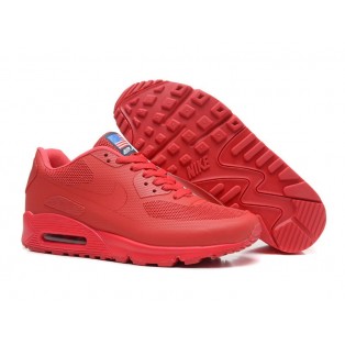 Nike Air Max 90 Hyperfuse USA/GS Chaussures Nike Nouvelle Pour Femme Rouge 613841-660