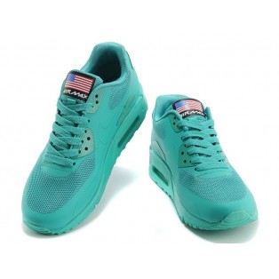 Nike Air Max 90 Hyperfuse USA/GS Chaussures Nike Nouvelle Pour Femme Vert 613840-880