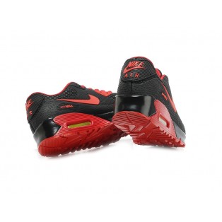 Nike Air Max 90 Jacquard Chaussure Nouvelle Pour Homme Noir/Rouge