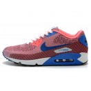 Nike Air Max 90 Jacquard Chaussure Nouvelle Pour Homme Rouge Bleu 669822-600