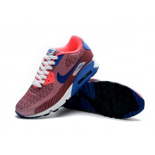 Nike Air Max 90 Jacquard Chaussure Nouvelle Pour Homme Rouge Bleu 669822-600