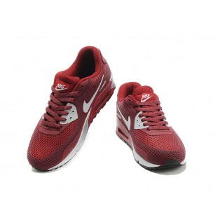 Nike Air Max 90 Jacquard Chaussure Nouvelle Pour Homme Rouge/Gris