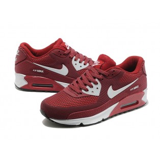 Nike Air Max 90 Jacquard Chaussure Nouvelle Pour Homme Rouge/Gris