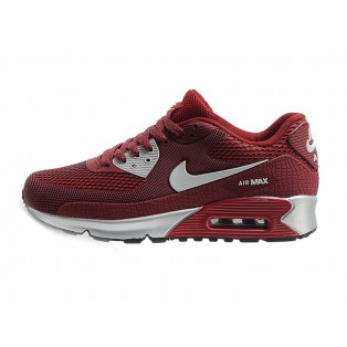 Nike Air Max 90 Jacquard Chaussure Nouvelle Pour Homme Rouge/Gris