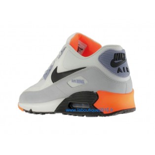 Nike Air Max 90 Premium Chaussures Nike Nouvelle Pour Homme Blanc/Noir/Gris