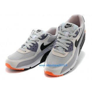 Nike Air Max 90 Premium Chaussures Nike Nouvelle Pour Homme Blanc/Noir/Gris