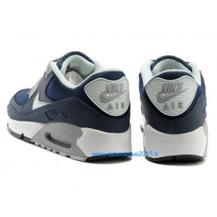Nike Air Max 90 Premium Chaussures Nike Nouvelle Pour Homme Bleu/Blanc
