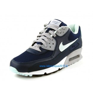 Nike Air Max 90 Premium Chaussures Nike Nouvelle Pour Homme Bleu/Blanc