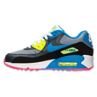 Nike Air Max 90 Premium Chaussures Nike Nouvelle Pour Homme Bleu/Gris/Noir
