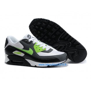 Nike Air Max 90 Premium Chaussures Nike Nouvelle Pour Homme Noir/Blanc/vert