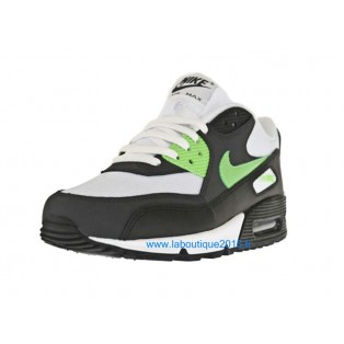 Nike Air Max 90 Premium Chaussures Nike Nouvelle Pour Homme Noir/Blanc/vert