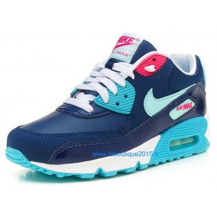 Nike Air Max 90 Premium Chaussures Nike Nouvelle Pour Homme Noir/Bleu/Blanc