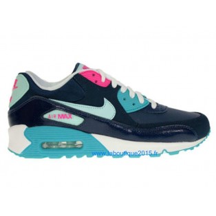 Nike Air Max 90 Premium Chaussures Nike Nouvelle Pour Homme Noir/Bleu/Blanc